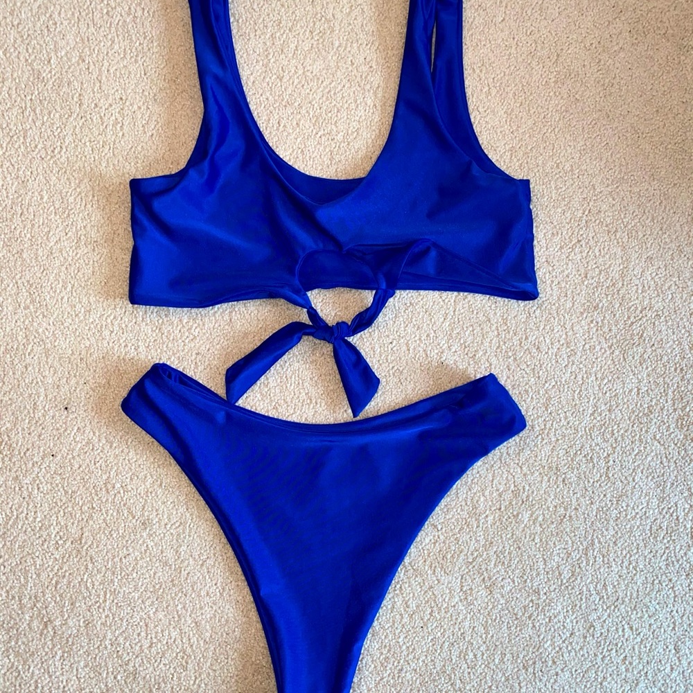 Royal blue Fashion Nova bikini
